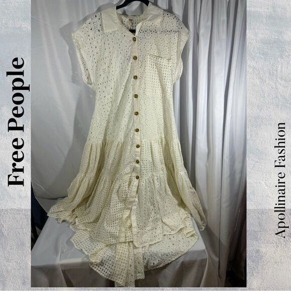 Free People Cream Maxi Dress - Picture 5 of 8